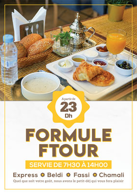 formule ftour à sinko marrakech